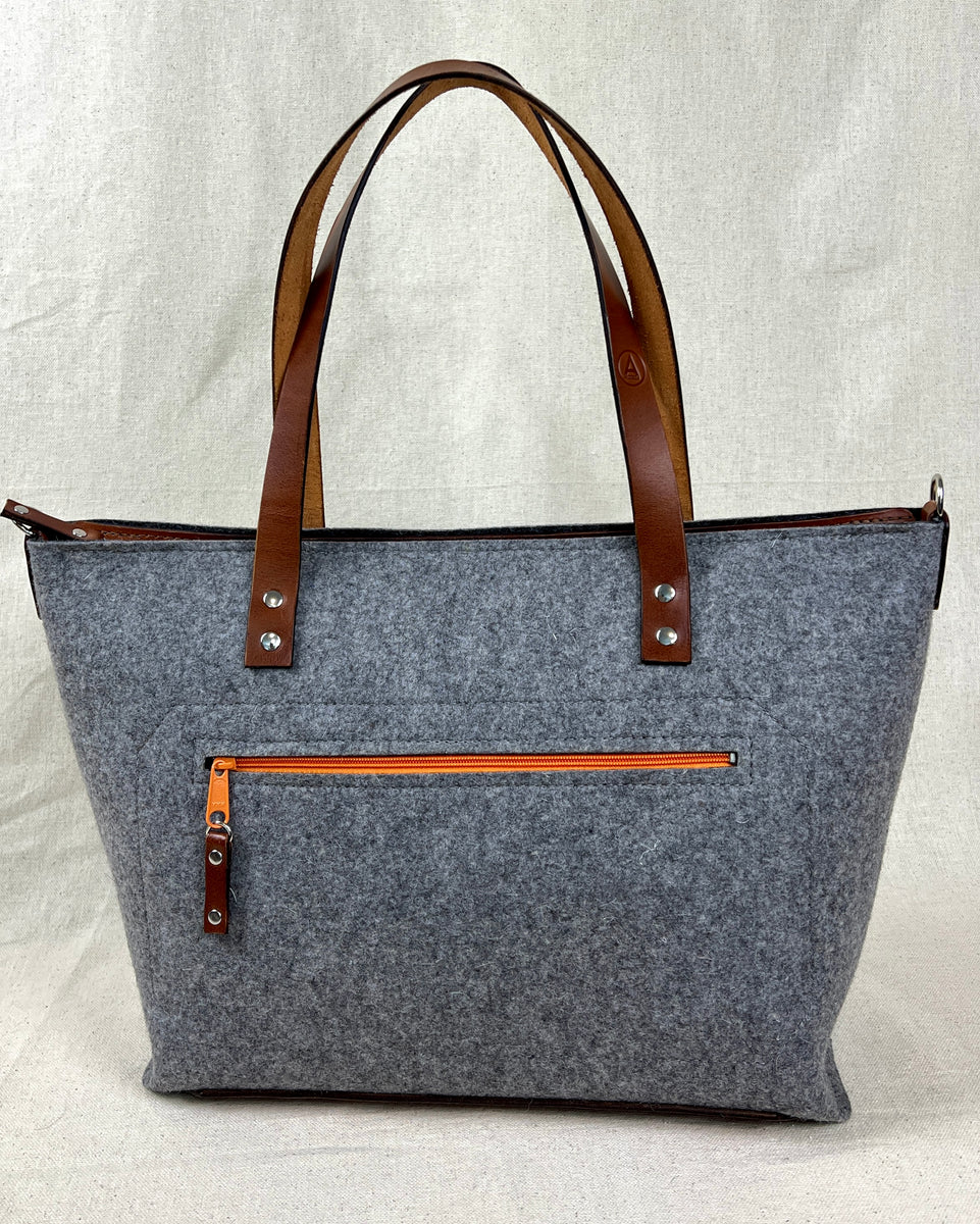 Wool Felt Bag Medium Satchel AudreyModern