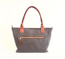 SUNSET medium satchel, in light grey felt