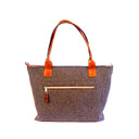 SUNSET medium satchel, in light grey felt